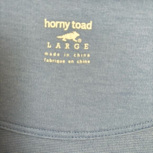 Horny Toad cap sleeve fit and flare dress coin pocket in hem light blue Large - Picture 3 of 7